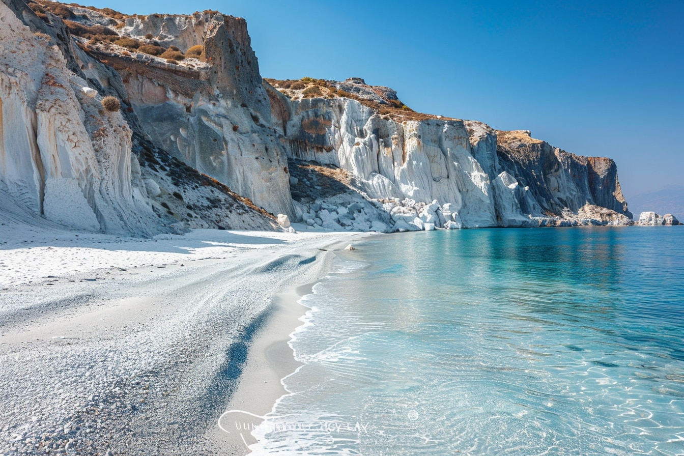 Voici pourquoi cette plage unique de Milos vous donnera l'impression de marcher sur la lune
