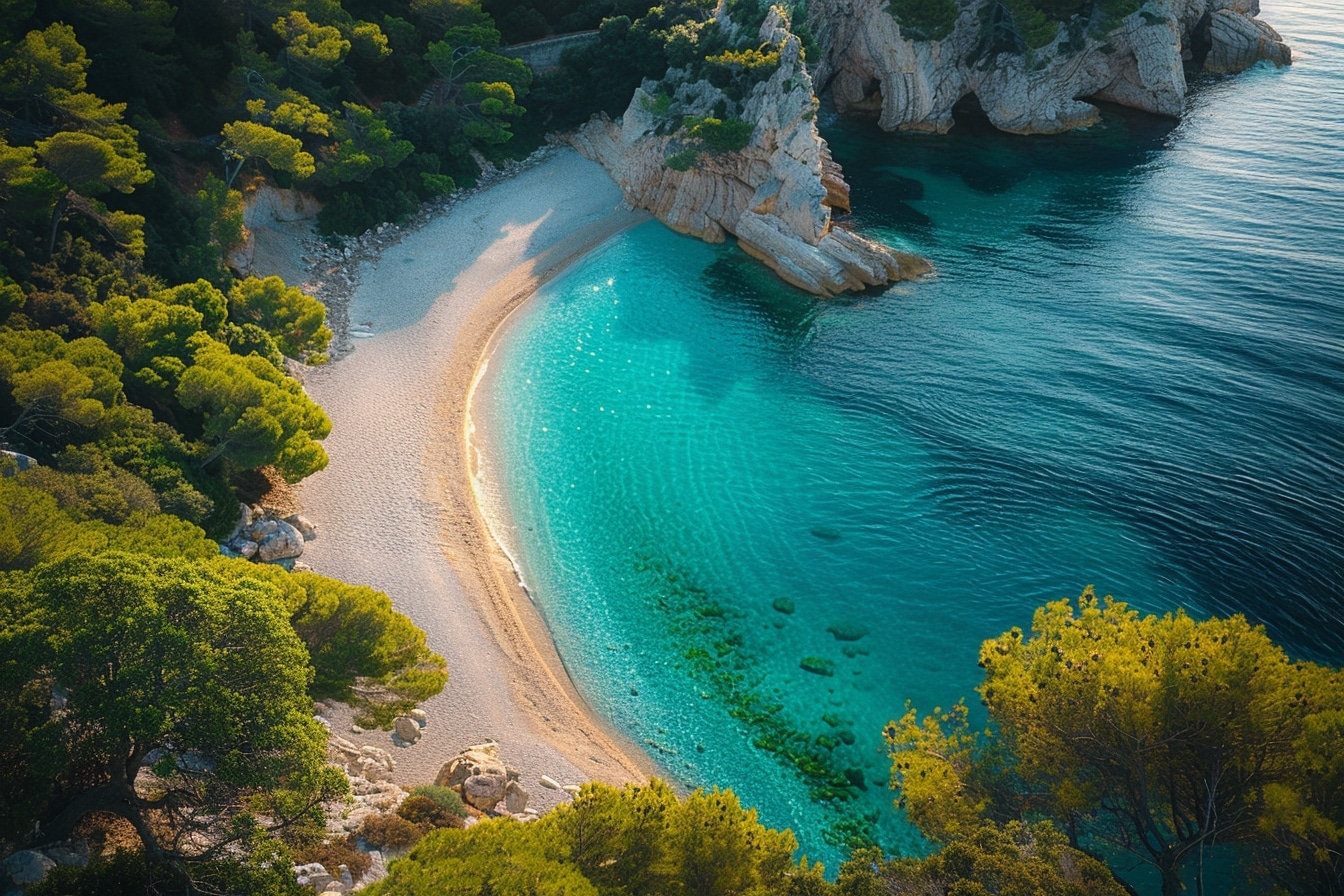 Découvrez cet écrin caché de la Côte d'Azur : une crique sauvage où nature et tranquillité vous attendent