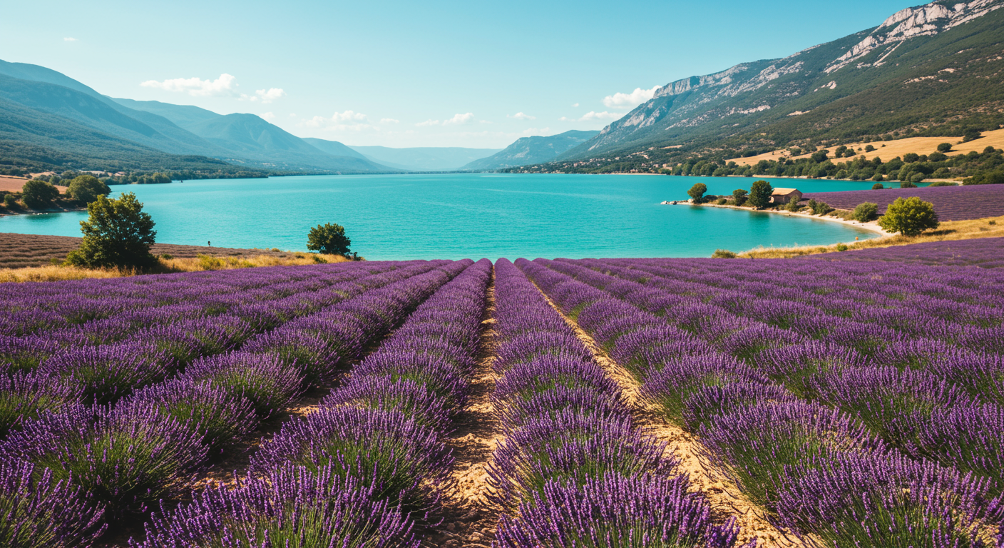 Le lac de Sainte-Croix en Provence